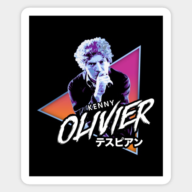 Kenny Olivier - 80s Style Sticker by fatdesigner